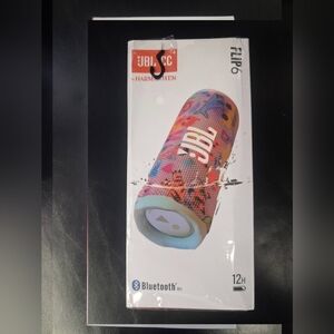 JBL Flip 6 Portable Bluetooth Speaker | New Sealed | Waterproof Pink w/ graphics